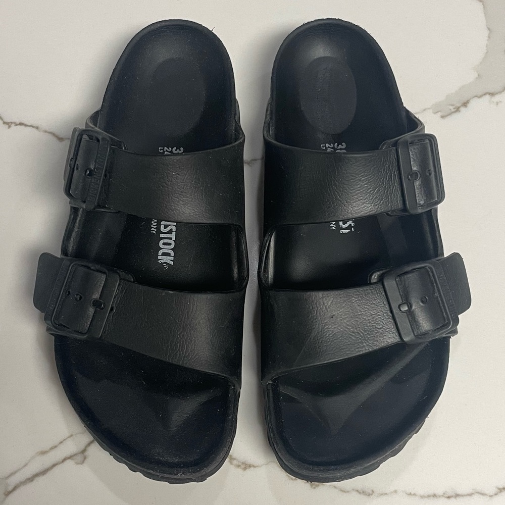 Black EVA Birkenstock Sandals size 7-7.5/38
